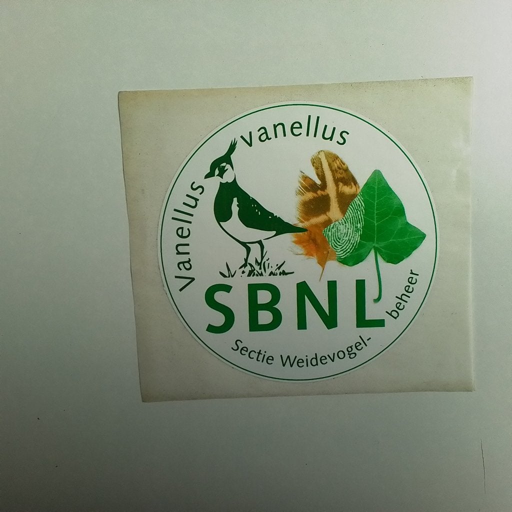 Vanellus Vanellus sticker met Kievit SBNL, Ophalen of Verzenden, Zo goed als nieuw, Bedrijf of Vereniging