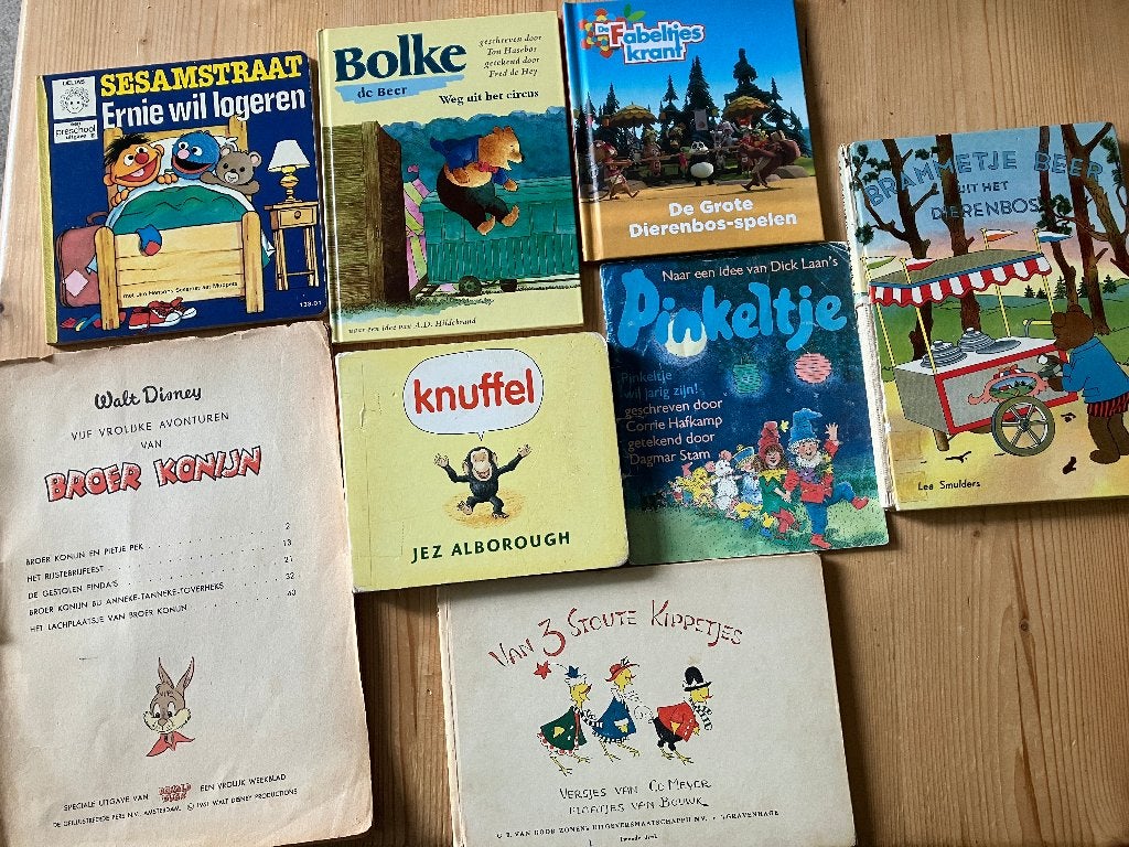 meerdere oude peuter-en kleuterboekjes, Ophalen of Verzenden, Gelezen, Jongen of Meisje, Fictie algemeen