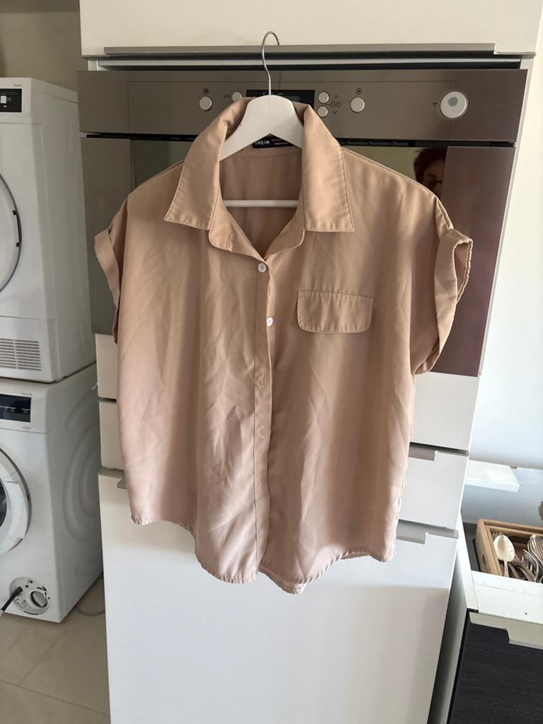 Shein Beige Blouse Maat L, Beige, Maat 42/44 (L), Ophalen of Verzenden, Zo goed als nieuw