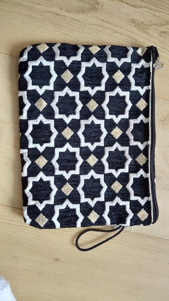 Leuk make-up tasje met Marokkaans patroon, Sieraden, Tassen en Uiterlijk, Ophalen of Verzenden, Wit, Dame