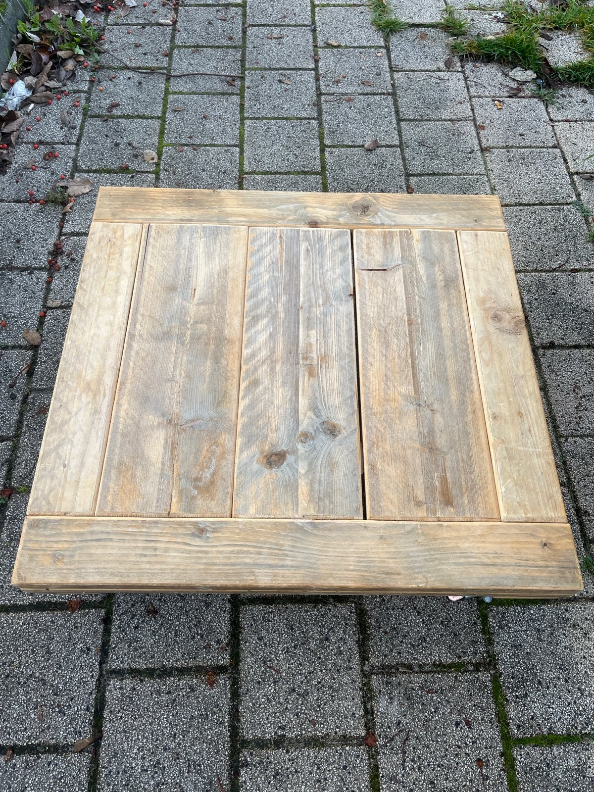 Houten tafelblad van grenenhout, Ophalen, Gebruikt, Vierkant, 50 tot 100 cm