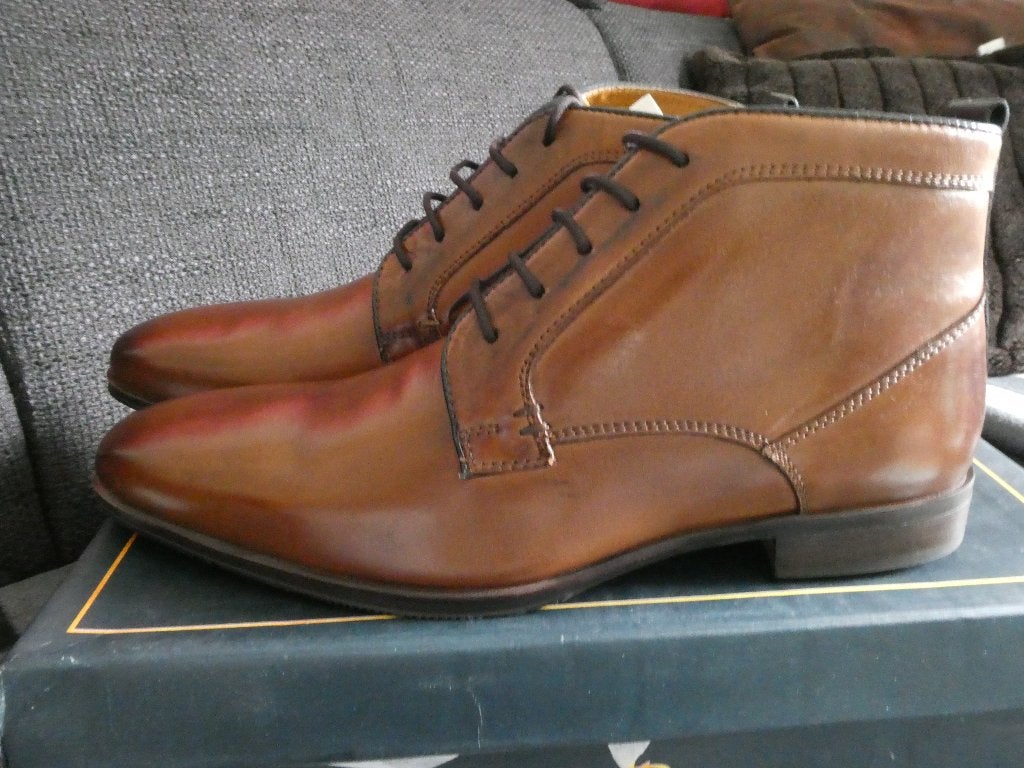 Van Beers Leren Herenschoenen / Boots Maat 42 – ZGAN, Kleding | Heren, Schoenen, Bruin, Boots, Ophalen of Verzenden, Zo goed als nieuw