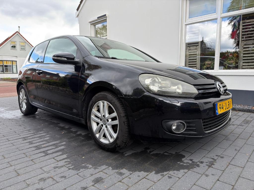 Volkswagen Golf 1.4 TSI HighLine 90KW DSG 2009 Zwart, Euro 5, Zwart, 4 cilinders, Alcantara