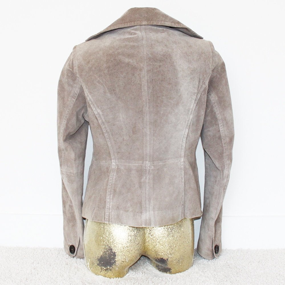 Prachtige Suede Esprit Jas 2 (Maat 42) € 45,-, Beige, Maat 42/44 (L), Nieuw, Ophalen of Verzenden