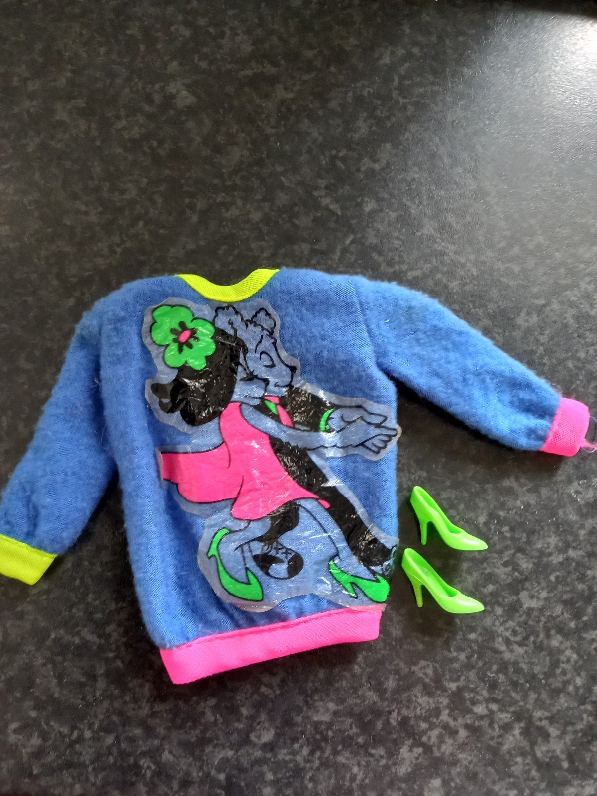 Vintage Barbie and the rockers trui en skinny Pumps, Ophalen of Verzenden, Gebruikt, Kleertjes