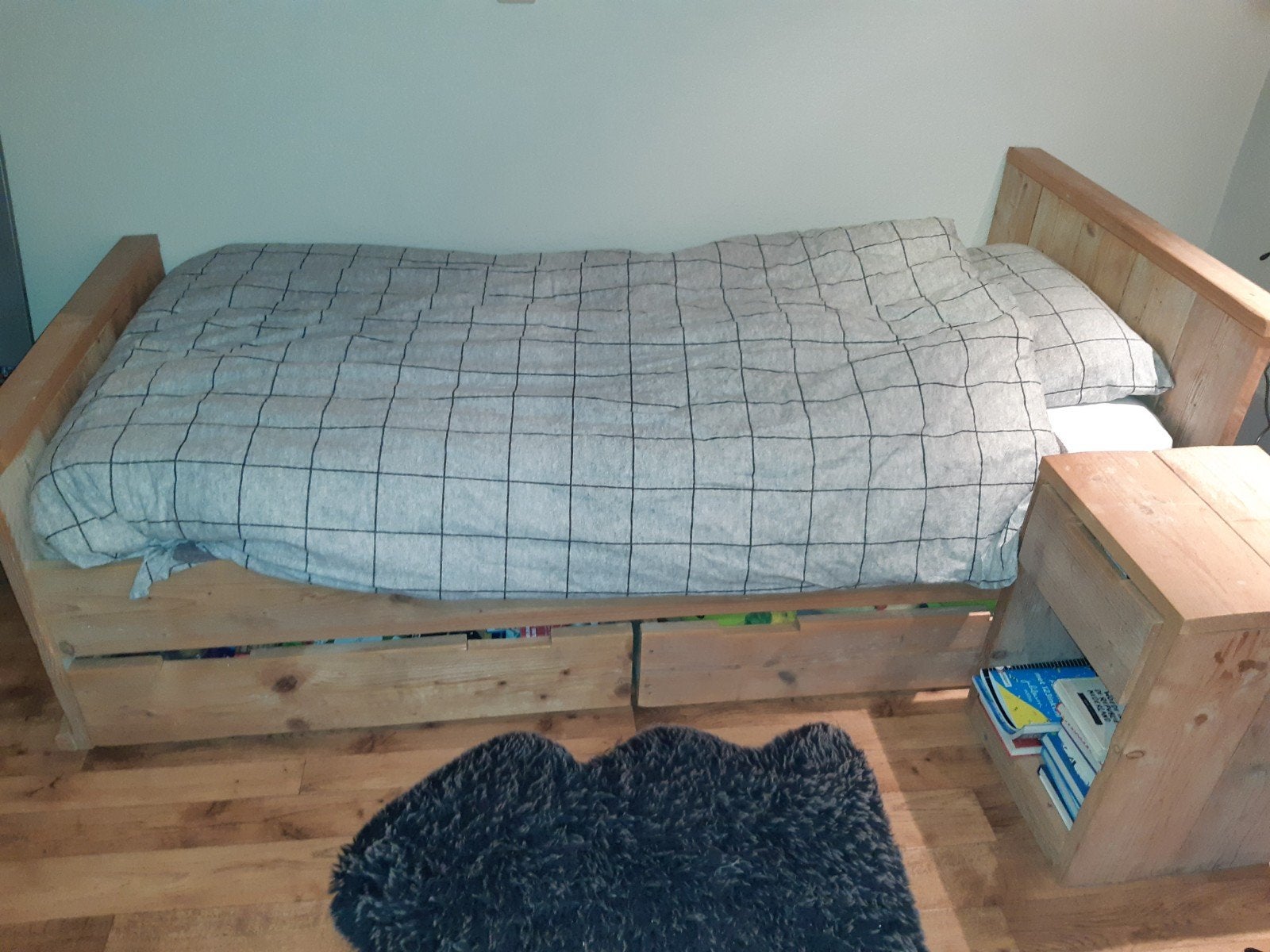 Mooie, stoere steigerhouten slaapkamer., Ophalen, Zo goed als nieuw