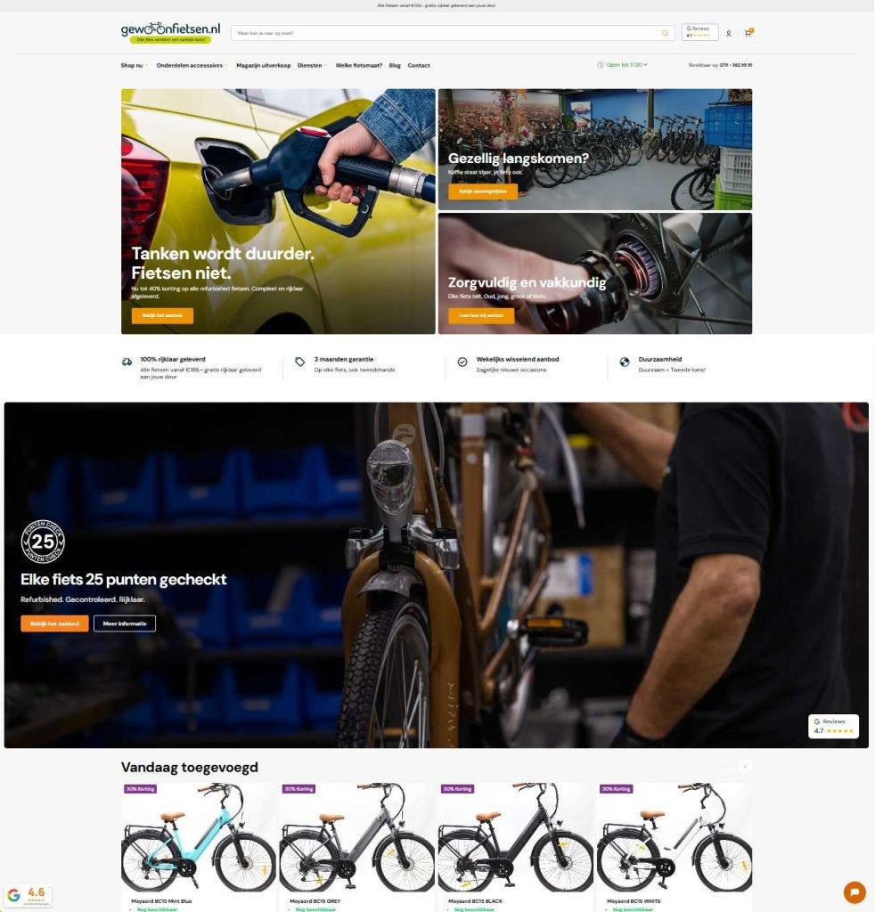 Refurbished moederfiets kopen? Veilig, compleet & rijklaar, Niet ingevuld, 2 zitjes, Niet ingevuld, Ophalen of Verzenden