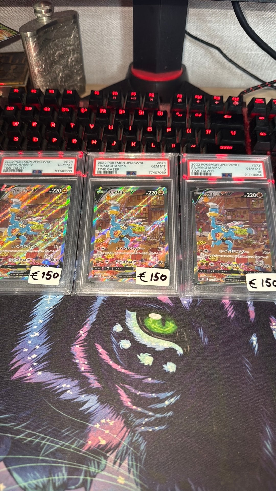 Machamp v alt art psa 10 japans 3x beschikbaar, Ophalen of Verzenden, Zo goed als nieuw