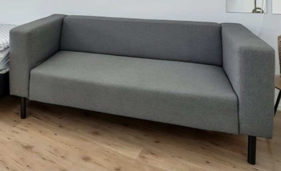 VANDAAG AFHALEN JYSK Karise 2,5-zitsbank Antracietgrijs, Ophalen, Gebruikt, 150 tot 200 cm, Tweepersoons