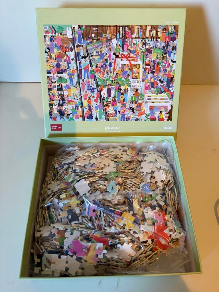 Nieuw! HEMA Limited Edition Legpuzzel 1000 stukjes, Ophalen of Verzenden, 500 t/m 1500 stukjes, Zo goed als nieuw, Legpuzzel