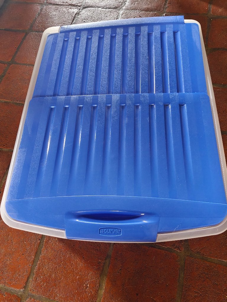 Curver bedbox 4 stuks, Ophalen, Overige materialen, Blauw, Zo goed als nieuw