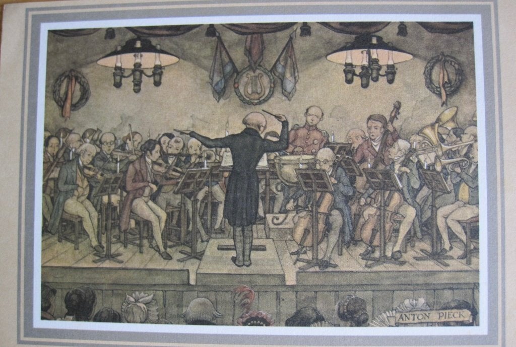 Anton Pieck - orkest met dirigent treedt op - nieuw, Verzenden, 1980 tot heden, Ongelopen, Overige thema's
