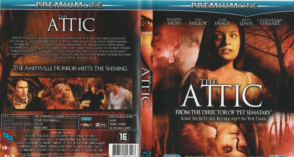 The attic blu ray, Cd's en Dvd's, Blu-ray, Ophalen of Verzenden, Zo goed als nieuw, Actie