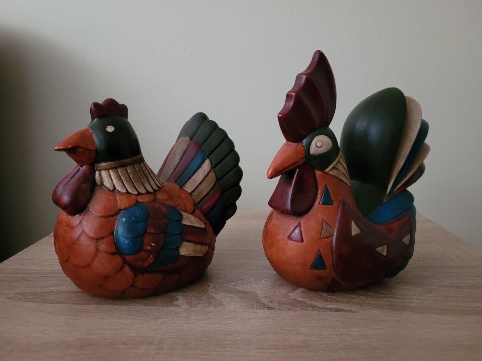 Mexicaanse kip en haan, aardewerk, Ophalen of Verzenden