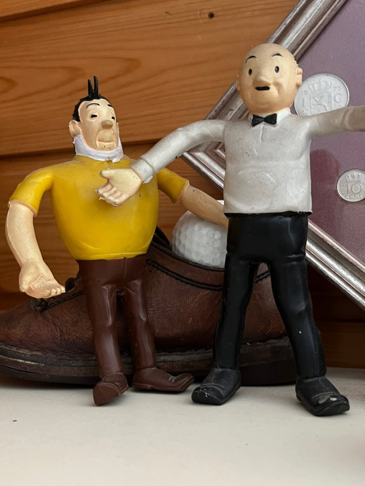 Jeroen en lambiek poppetjes, Ophalen of Verzenden, Beeldje of Figuurtje