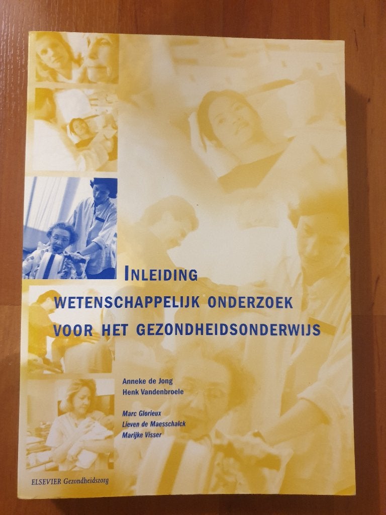Inleiding wetenschappelijk onderzoek gezondheidsonderwijs, Boeken, Anneke de Jong, Ophalen of Verzenden, Beta, WO