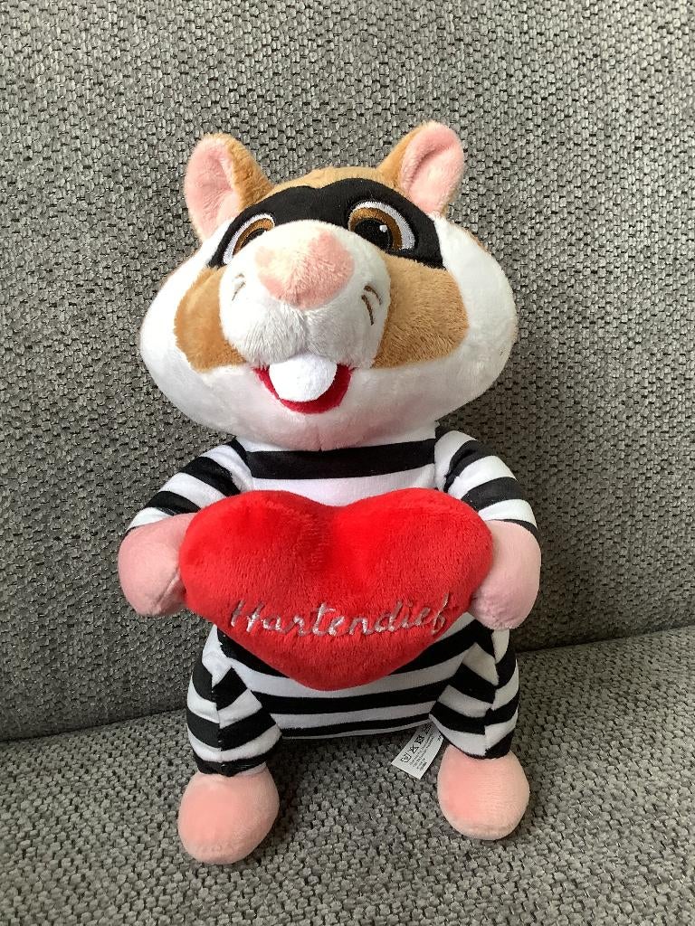 AH Valentijn hamster als dief met rood hartje Hartendief 5,=, Ophalen of Verzenden, Zo goed als nieuw, Overige typen