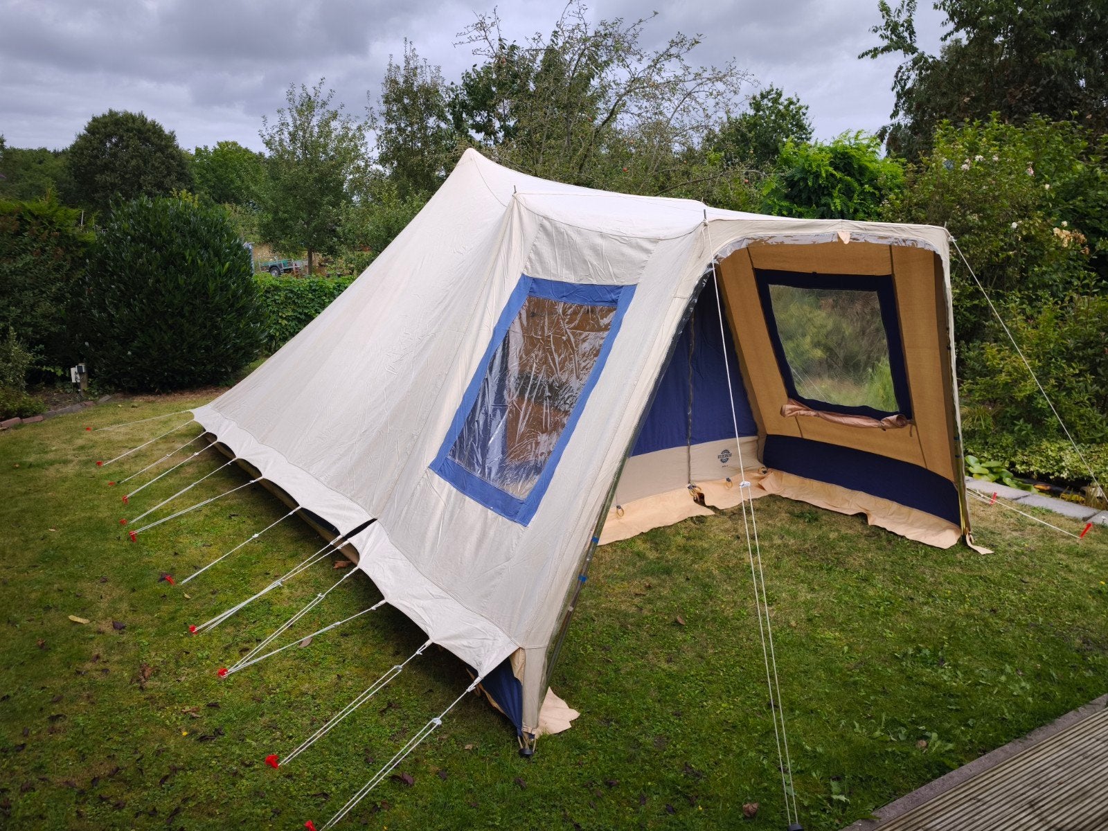 4-persoons piramide tent, Caravans en Kamperen, Tenten, Ophalen, Gebruikt, Tot en met 4