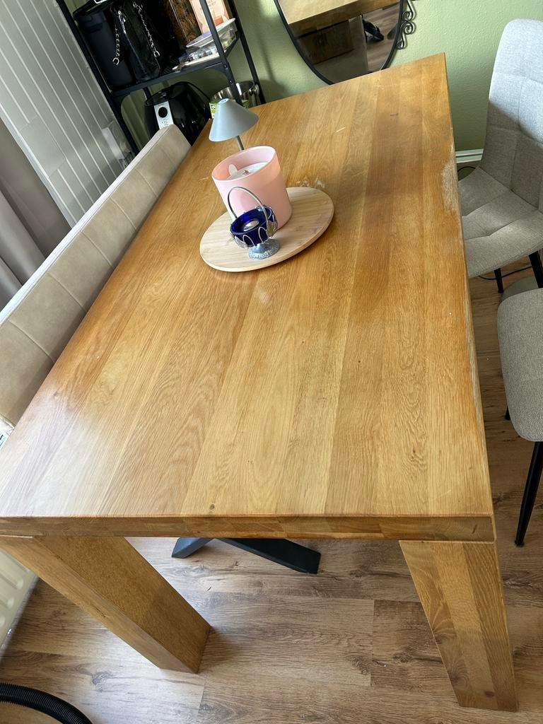 Houten eettafel, Ophalen, Gebruikt, Overige houtsoorten