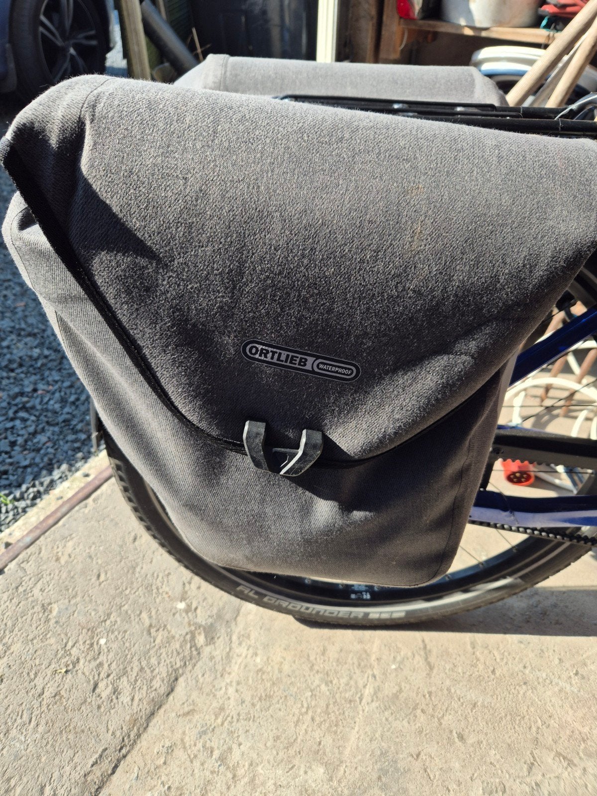 Ortlieb grijze fietstassen, Fietsen en Brommers, Ophalen, Gebruikt, Ortlieb