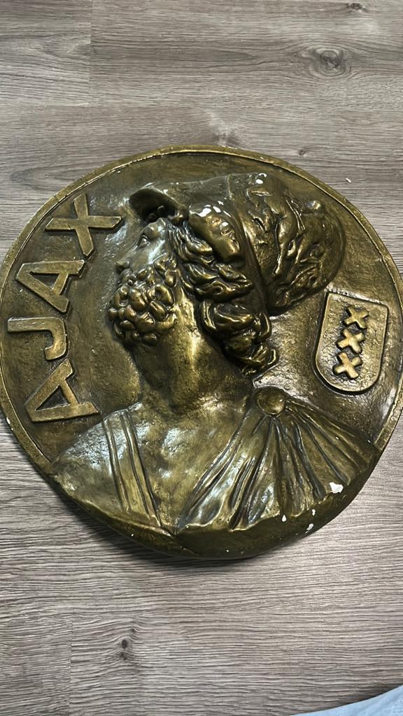 Zeldzaam Ajax Schild - Unieke Wanddecoratie, Ophalen, 50 - 100 cm, Handgemaakt, Wanddecoratie