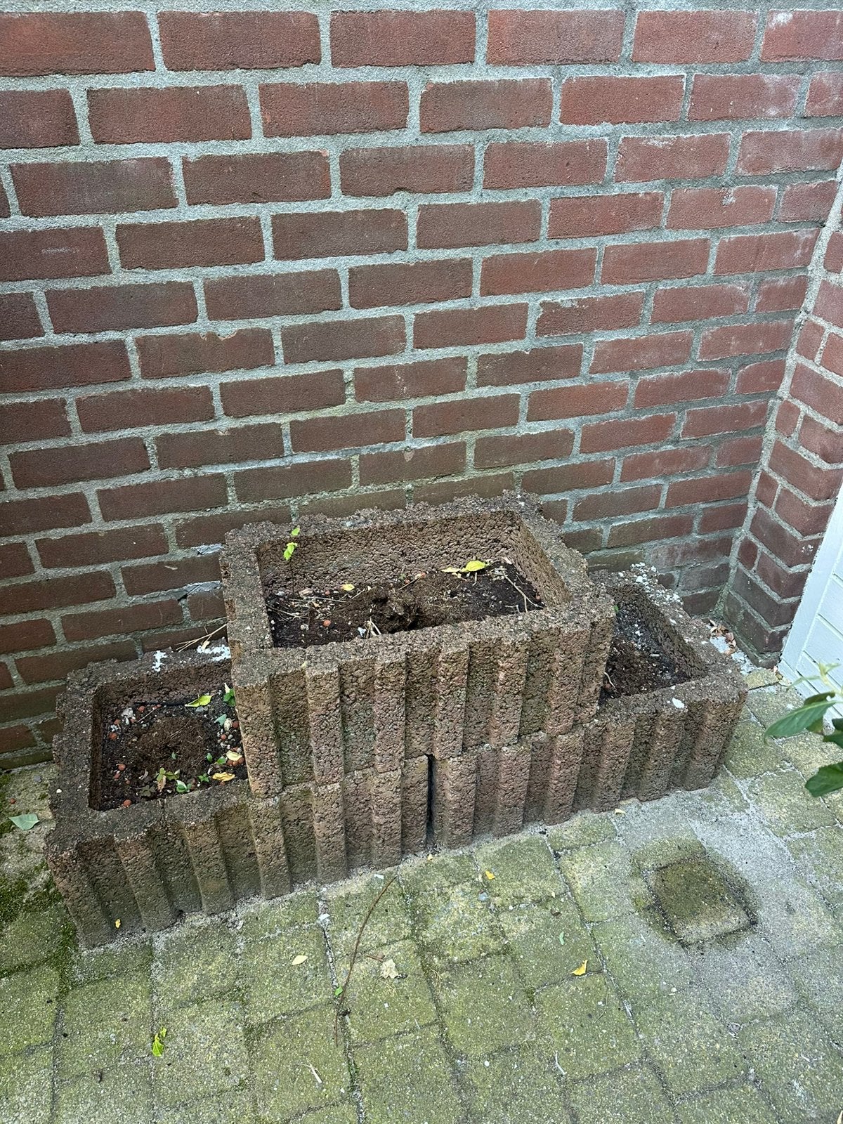 3 stenen bloembakken, Ophalen, Steen, Gebruikt, Minder dan 30 cm