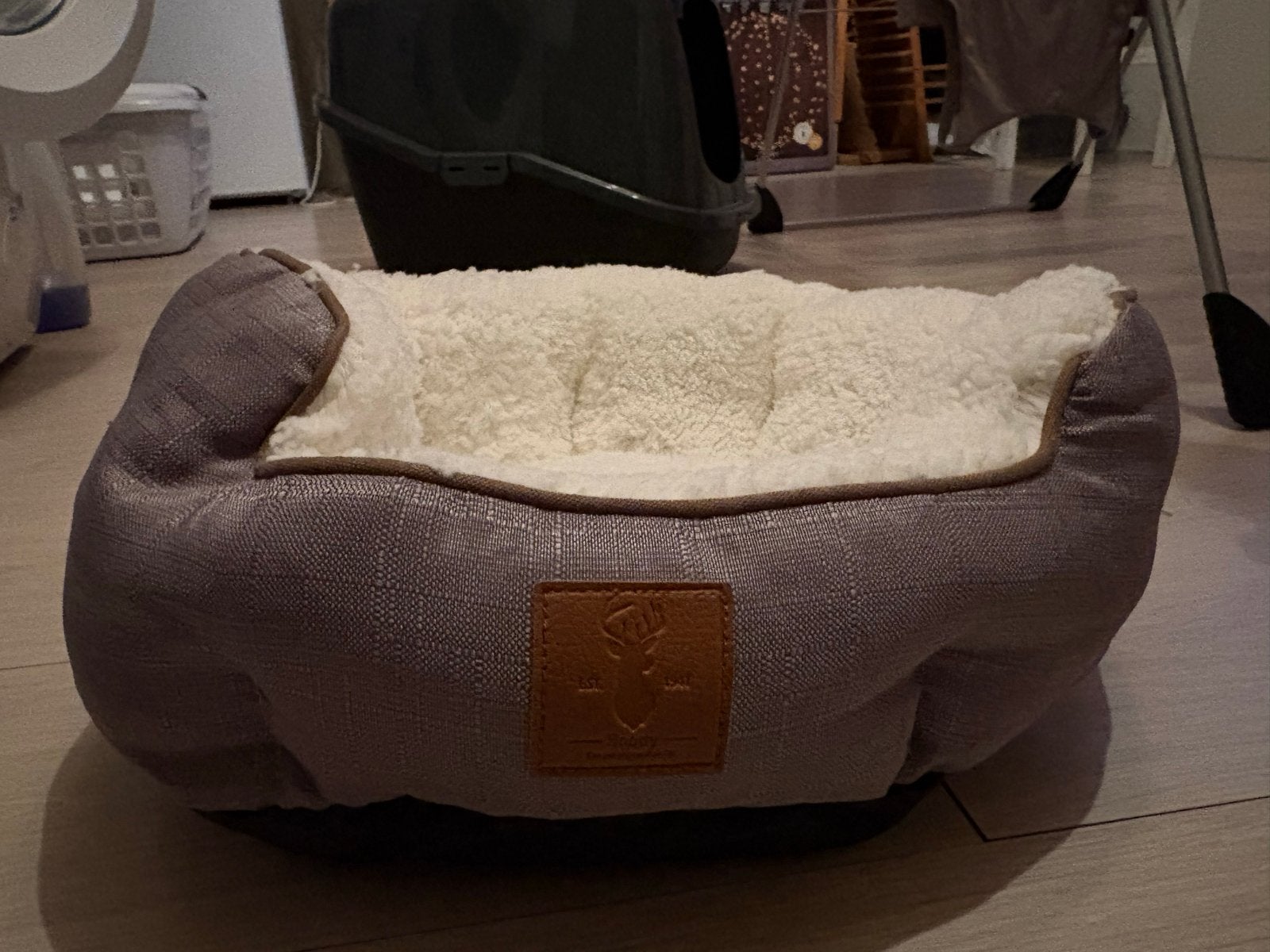 Kattenmand/kussen grijs/wit, Ophalen of Verzenden, Nieuw, Pluche