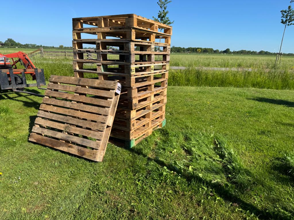 Pallets 100x120 cm - 10 stuks, Doe-het-zelf en Verbouw, Hout en Planken, Ophalen, Gebruikt, Pallet