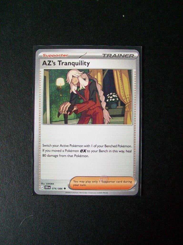 2739: Nieuwe Pokemon Kaart Trainer AZ's TRANQUILITY 076/086, Verzenden, Nieuw, Losse kaart