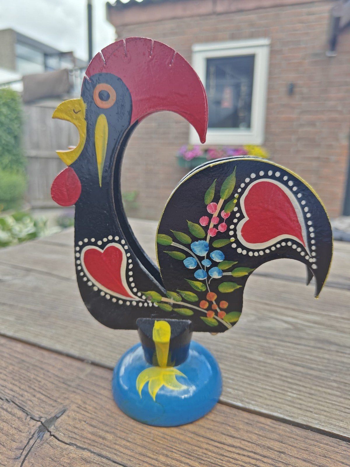 Vintage Portugese Servethouder Galo de Barcelos Haan, Ophalen of Verzenden