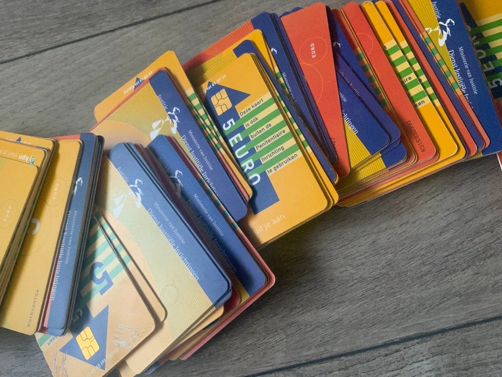 Oude Telefoonkaarten van Justitie, Ophalen of Verzenden, Nederland