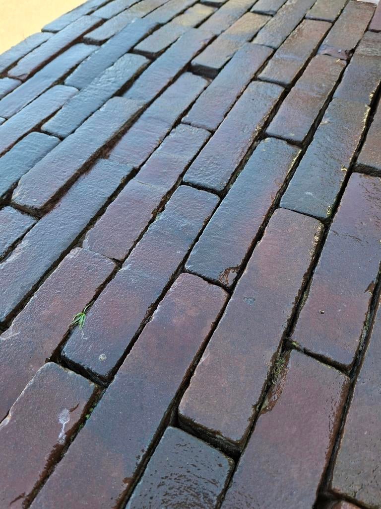 Gebakken waaltjes 5 duimers op pallets 72m2, Ophalen, Gebruikt, Keramiek, Klinkers