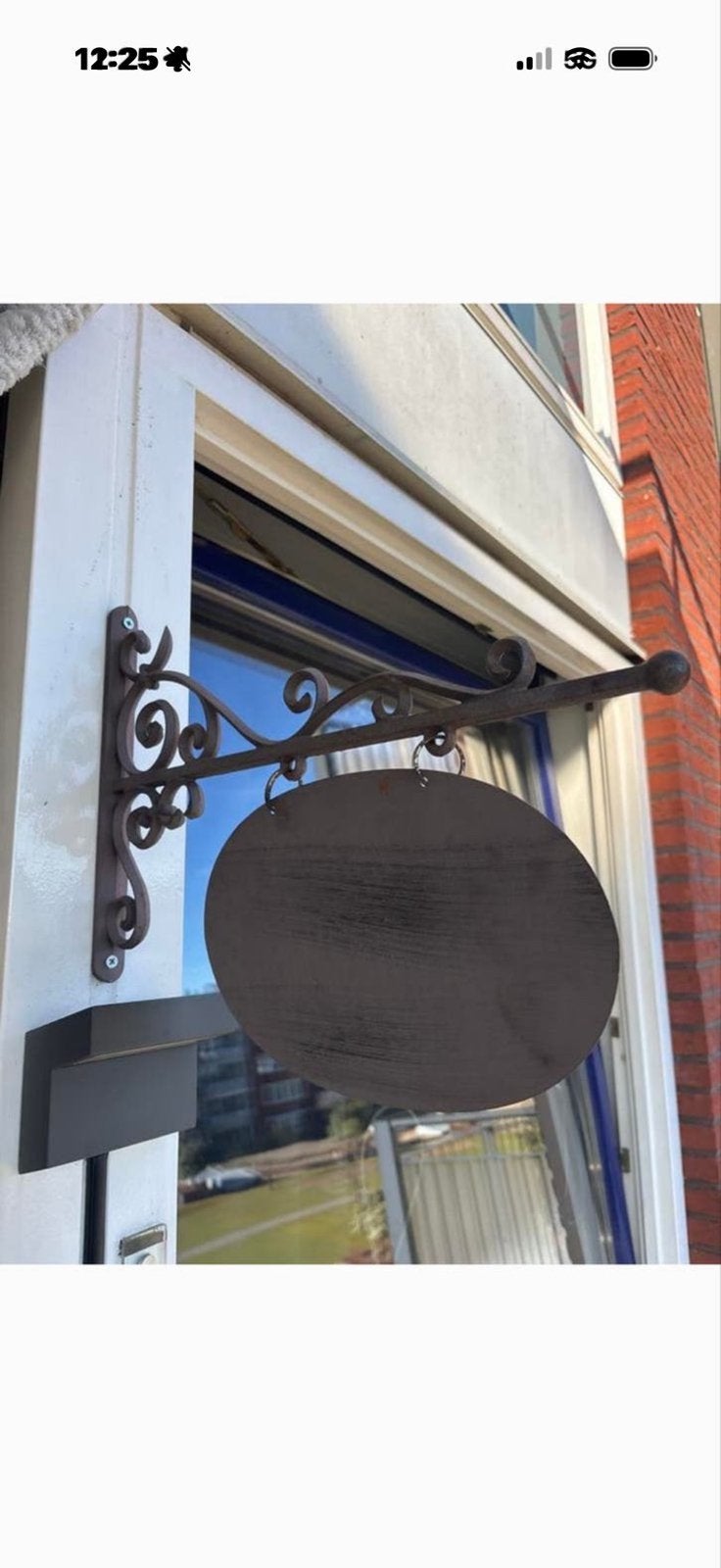 Decoratieve uithangbord voor winkel of huis 2 stuks, Vintage, Zwart, Ophalen of Verzenden, Zo goed als nieuw