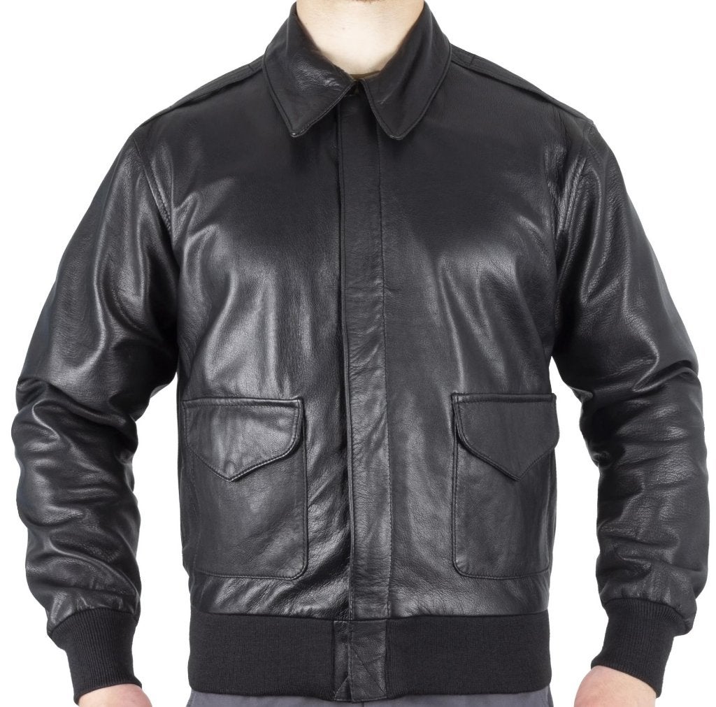 Leren A2 pilotenjack 3XL zwart NIEUW, Zwart, Nieuw, Overige maten, Ophalen of Verzenden