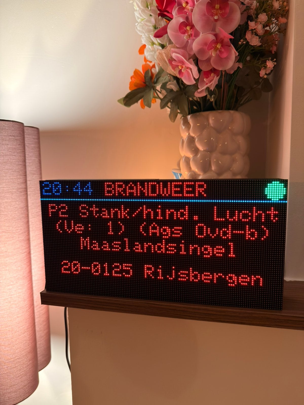 Meldlijn P2000 LED-lichtkrant – live meldingen via wifi, Ophalen of Verzenden, Nieuw