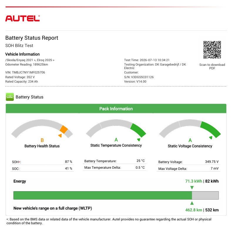 Skoda Enyaq iV 80|87% SOH|GROTE ACCU|ELEK.TREKHAAK||STUUR+ST, Auto's, Dealer onderhouden, Achterwielaandrijving, Gebruikt, Adaptive Cruise Control