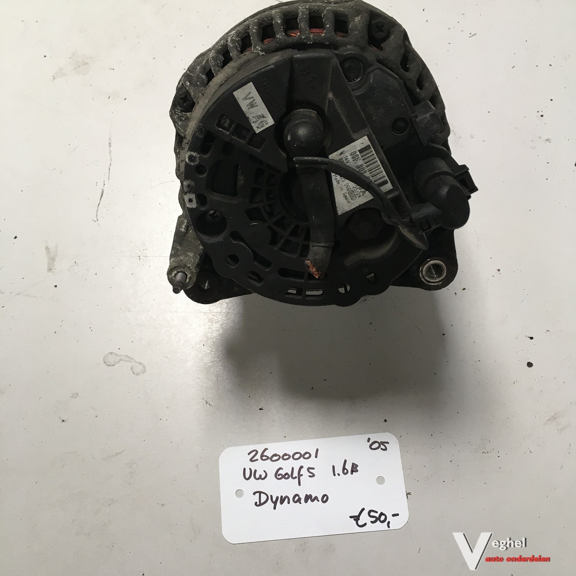 Vw Golf 5 1.6B 2005 5drs 2600001   Dynamo 06F 903 023 F, Gebruikt, -, -, Ophalen of Verzenden