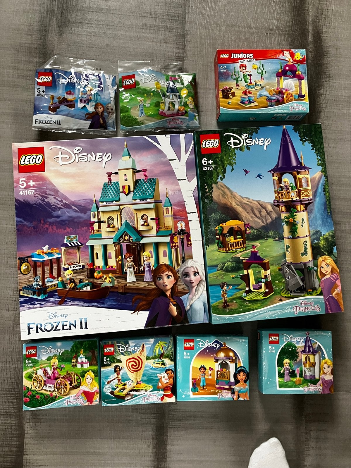 Diverse LEGO Disney sets - Rapunzel, Elsa, Anna, Moana, Jasm, Lego, Compleet, Ophalen of Verzenden, Zo goed als nieuw