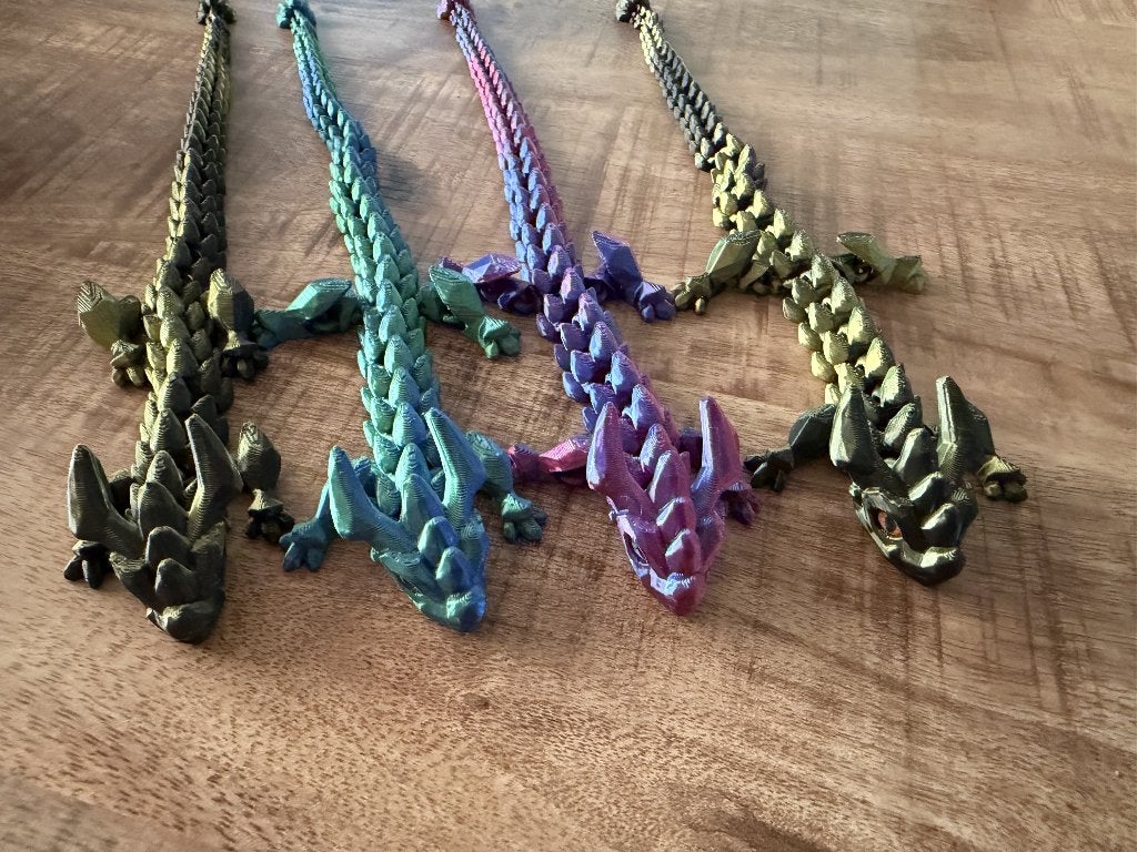 4 Crystal dragons met ei, Ophalen, Gebruikt