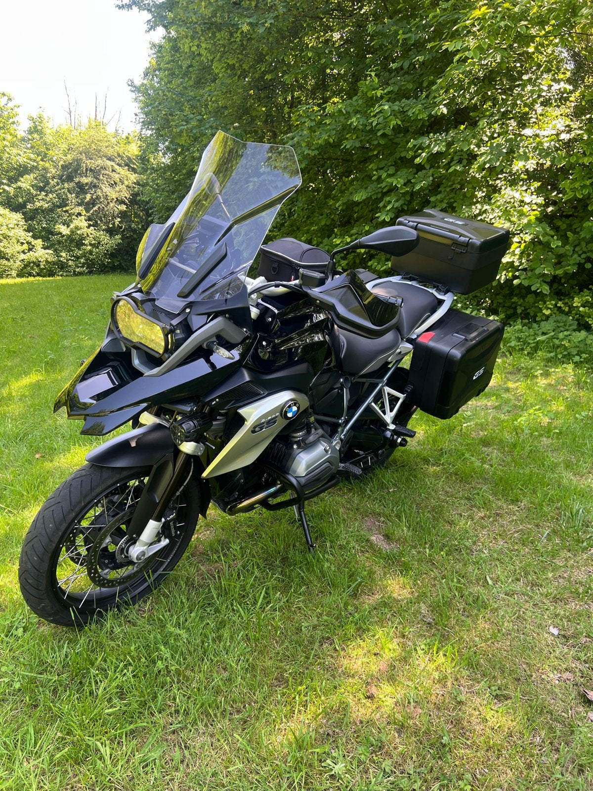 BMW GS 1200 Triple Black 2016 - kofferset-navigatie-beurt, 2 cilinders, Motorrijbewijs A, Gebruikt, Particulier