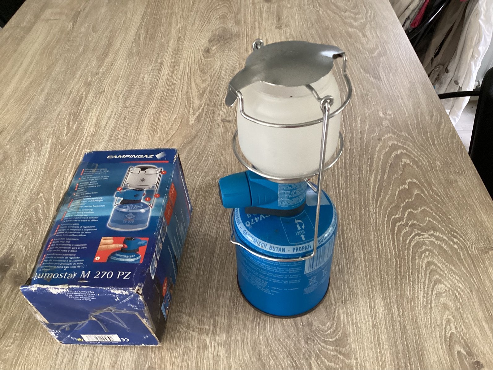 Campingaz lamp Lumostar M 270 PZ 80 watt, Ophalen, Zo goed als nieuw