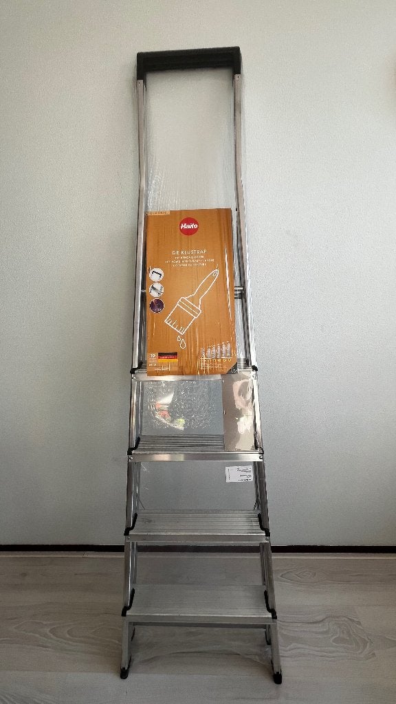 Hailo Aluminium huishoudtrap, Ophalen, Trap, Nieuw, Opvouwbaar of Inschuifbaar