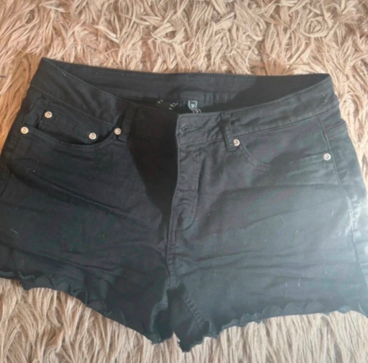 Zwarte korte broek van Rainbow, maat 42, Kleding | Dames, Broeken en Pantalons, Kort, Zwart, Maat 42/44 (L), Ophalen of Verzenden