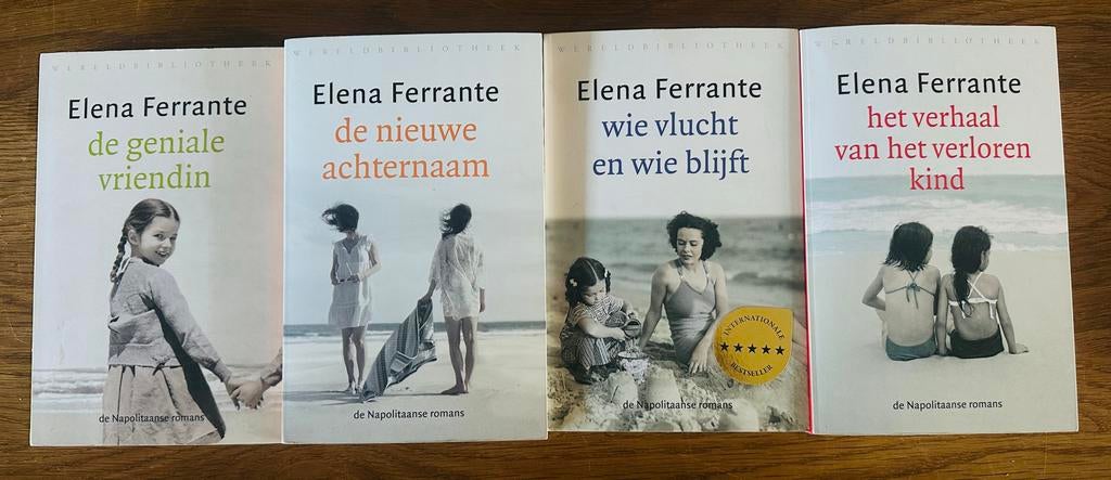 De Geniale Vriendin - Elena Ferrante (4 delen), Boeken, Romans, Zo goed als nieuw, Ophalen of Verzenden