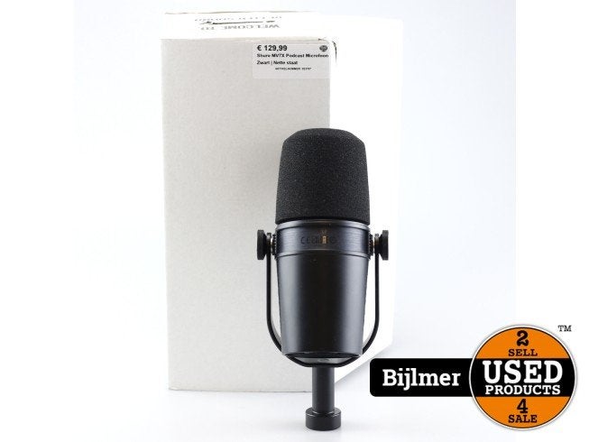 Shure MV7X Podcast Microfoon Zwart | Nette staat