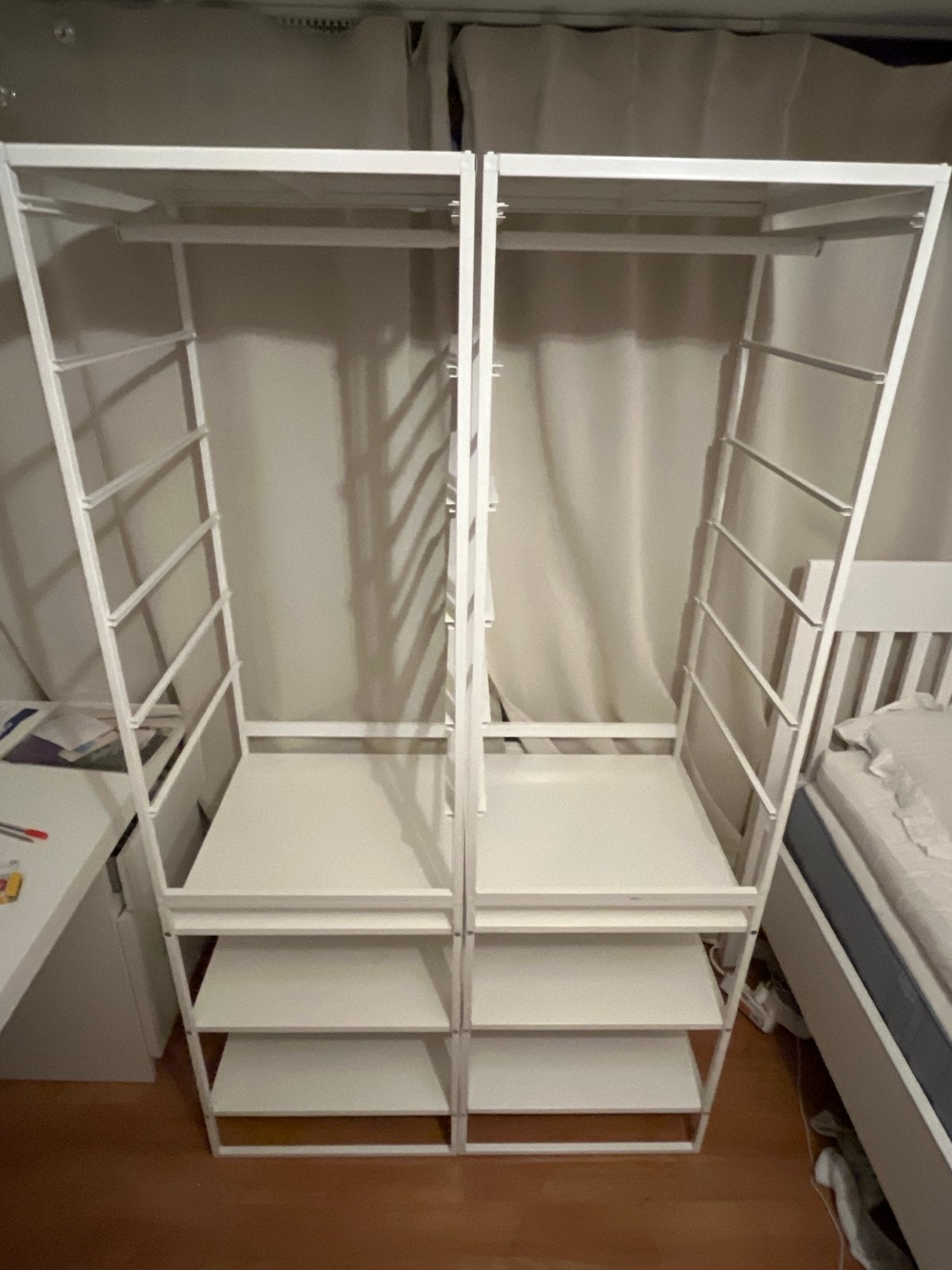 IKEA PLATSA kledingkast/open kast met planken en hangruimte, Ophalen, Met plank(en), 100 tot 150 cm, 200 cm of meer