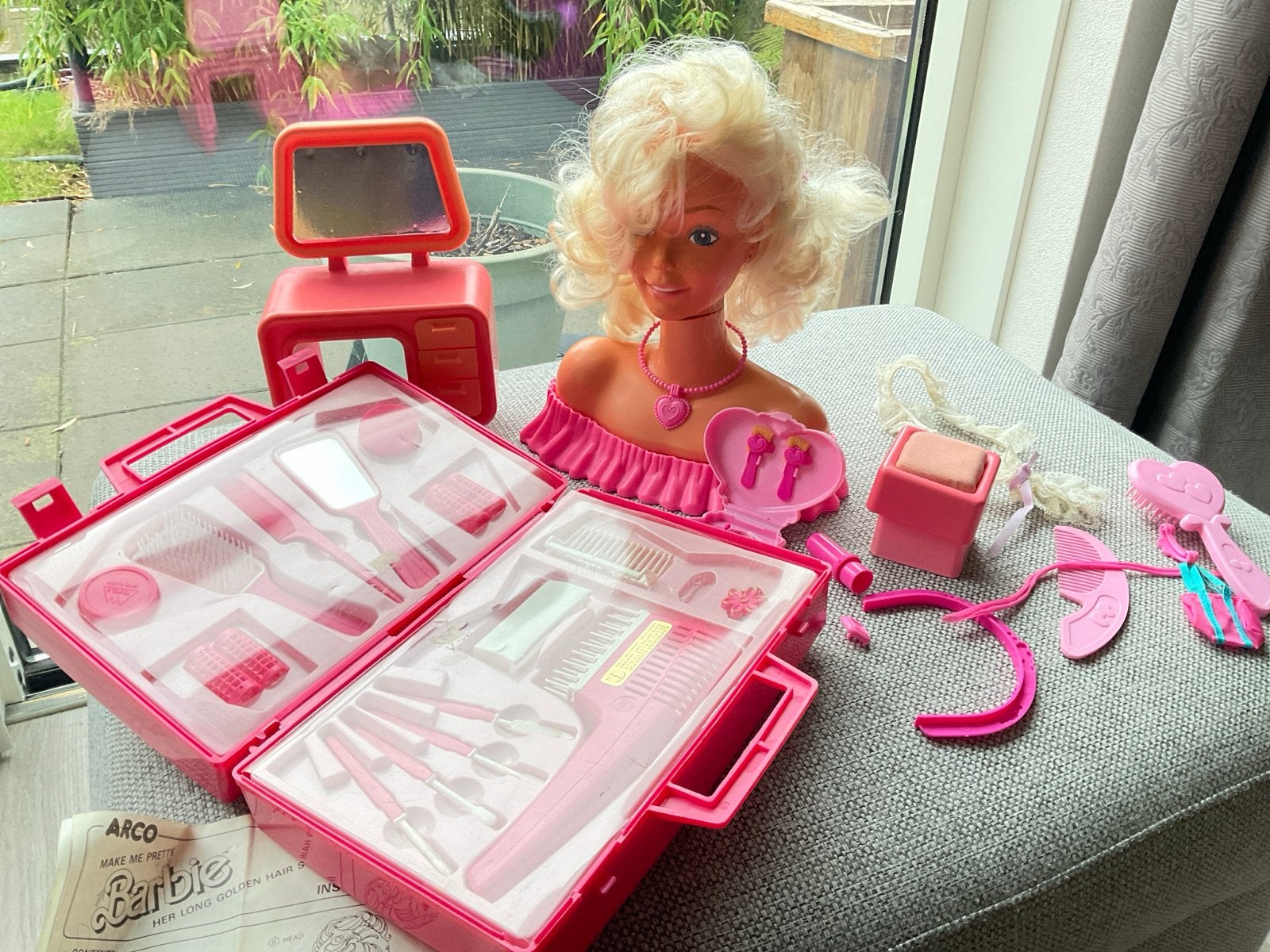 Vintage Barbie Make Me Pretty Stylinghoofd met Accessoires, Ophalen of Verzenden, Gebruikt, Barbie