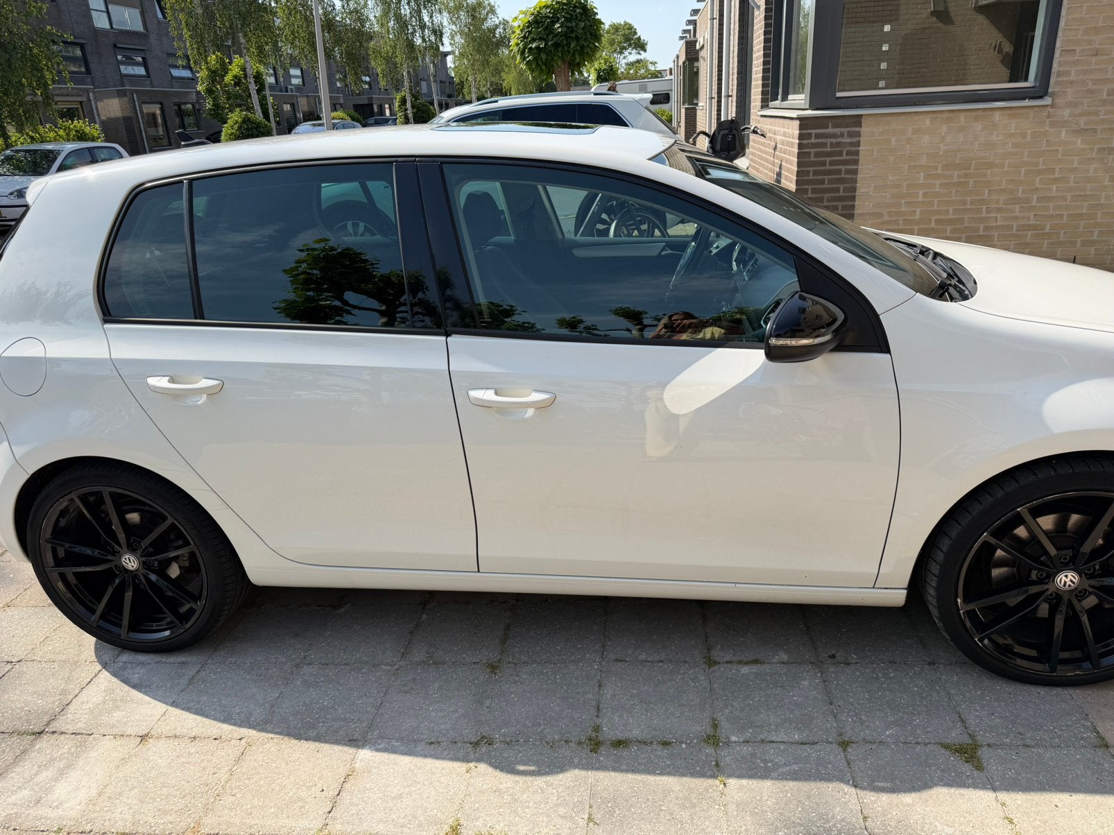VW Golf 6 1.4 TSI Highline 220PK Leder Panorama Dak Wit. NL, Auto's, Voorwielaandrijving, 4 cilinders, Wit, Handgeschakeld