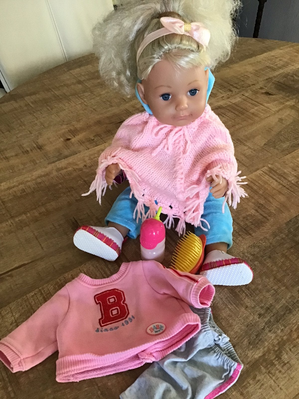 Babyborn grote zus 43 cm., Ophalen of Verzenden, Zo goed als nieuw, Babypop