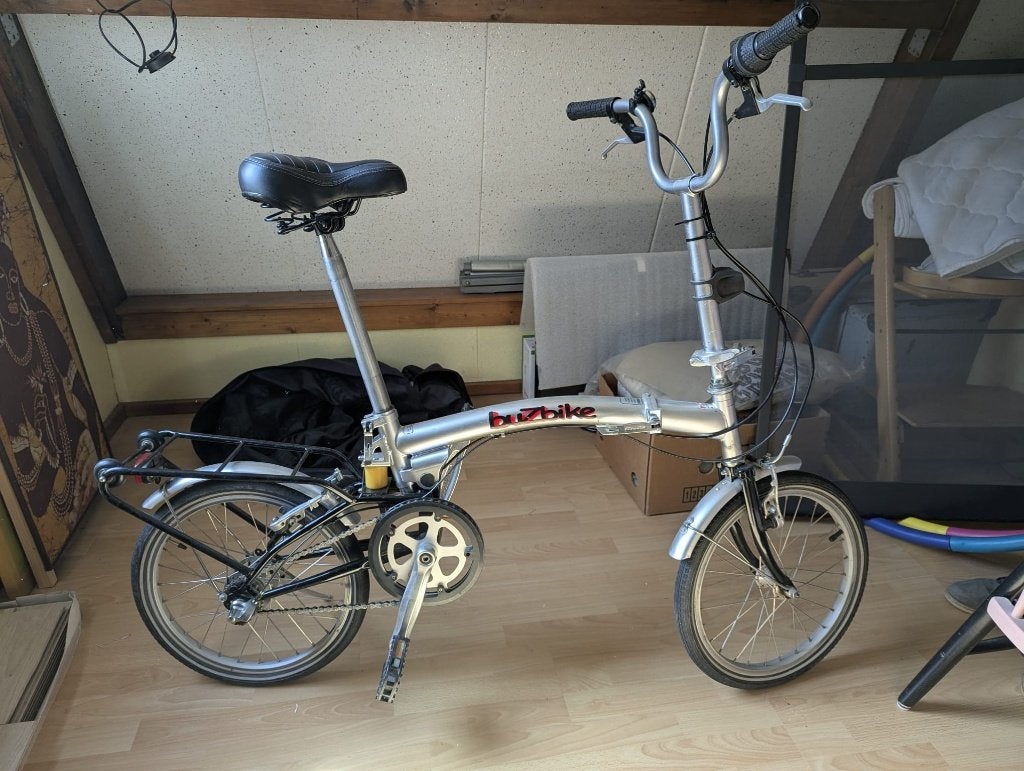 Vouwfiets BuZbike 3 versnellingen, Fietsen en Brommers, Fietsen | Vouwfietsen, Gebruikt, Versnellingen, Totaal opvouwbaar, Ophalen